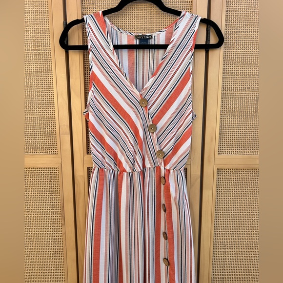 Ivory Love Striped Dress - Picture 2 of 7